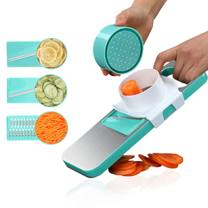 Multifunctional,Stainless,Steel,Cutter,Slicer,Vegetable,Cutter,Three,Replaceable,Blades