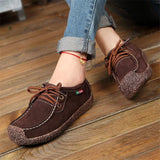 Women,Suede,Flats,Leather,Loafer,Shoes,Casual,Comfortable,Shoes,Camping,Hiking,Travel