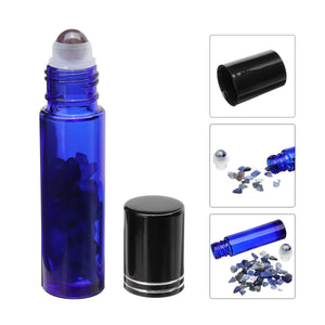 10Pcs,Natural,Crystals,Glass,Essential,Gemstone,Roller,Inside,Bottles