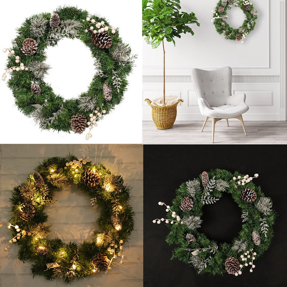 Light,Christmas,Garland,Wreath,Decorations