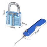 Transparent,Locks,Locksmith,Practice,Tools,Pocket,Folding,Removing,Camping,Travel