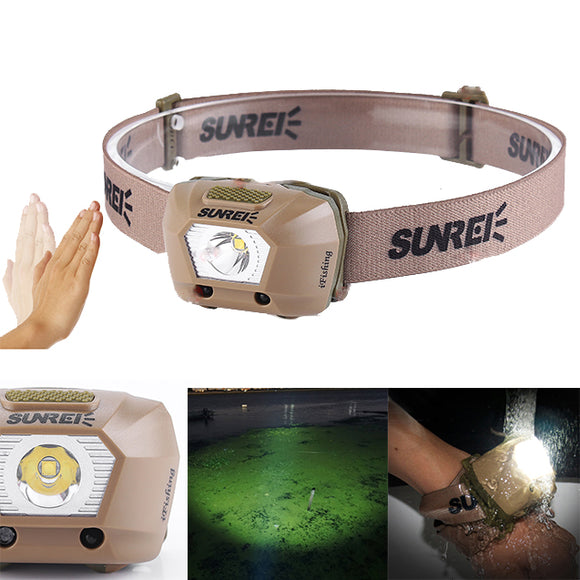 SUNREI,iFishing,225LM,Smart,Sensor,Modes,Waterproof,Headlamp,Battery