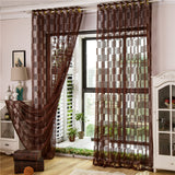 Panel,Pattern,Tulle,Sheer,Curtains,Bedroom,Living,Hollow,Window,Screening