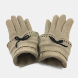 Women,Embroidery,Dotted,Bowknot,Fashion,Casual,Gloves