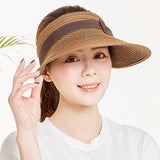 Women,Summer,Bowknot,Bucket,Removable,Sunshade,Outdoor,Straw