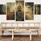 Frameless,Buddha,Abstract,Canvas,Painting,Modern,Decoration