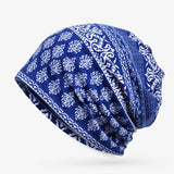 Womens,Summer,Ethnic,Printting,Beanie,Scarf,Cotton,Double,Turban