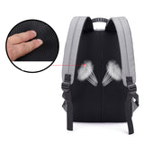 Backpack,Stripe,Business,Laptop,Travel,Waterproof,Polyester,Storage