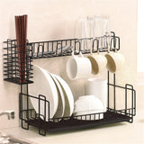 Layer,Stainless,Steel,Drainer,Cutlery,Holder,Kitchen