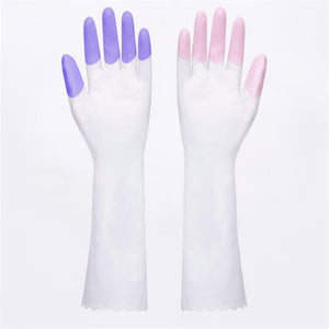 Pairs,Flocking,Clean,Gloves,Washing,Laundry,Glove,Kitchen,Household,Antiskid,Xiaomi,Youpin