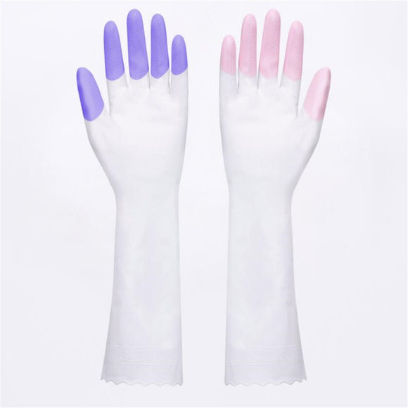 Pairs,Flocking,Clean,Gloves,Washing,Laundry,Glove,Kitchen,Household,Antiskid,Xiaomi,Youpin