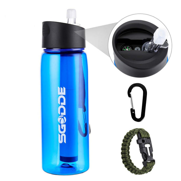 SGODDE,Sports,Water,Bottle,Filter,Outdoor,Portable,Travel
