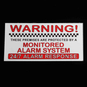 Alarm,System,Monitored,Warning,Security,External,Stickers,Waterproof