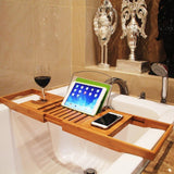 Bathtub,Bamboo,Holder,Bathroom,Tablets,Shelf,Reading,Stand