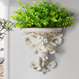 Cupid,Angel,Plaster,Corbel,Shelf,Resin,Figurine,Flower,Insert,Decor