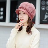 Women's,Thick,Earmuffs,Beret