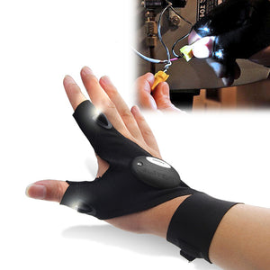 ZANLURE,Multifunctional,Fishing,Fingerless,Glove,Repair,Flashlight,Survival,Outdooors,Rescue