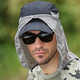 Nylon,Outdoor,Fishing,Climbing,Cover,Protection,Broad,Visor,Baseball,Detachable