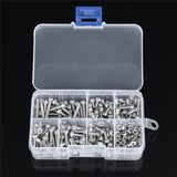 250pcs,Stainless,Steel,Socket,Button,Screws,Assortment