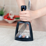 Kitchen,Cutter,Sharpening,Stage,Manual,Durable,Kitchen,Grinder,Black,Handle,Cutting,Sharpener