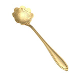 KCASA,Flower,Shape,Stainless,Steel,Coffee,Sugar,Spoon,Spoon,Cream,Tableware