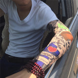 Tattoo,Cooling,Sleeves,Gloves,Summer,Sport,Cycling,Bicycle,Sunscreen,Driving,Glove