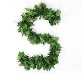 Simulation,Creeper,Rattan,Plastic,Leaves,Small,Leaves,Winding,Heating,Decorative,Vines,Blocking,Conditioning