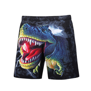 S5251,Beach,Shorts,Board,Shorts,Funny,Dinosaur,Printing,Drying,Waterproof