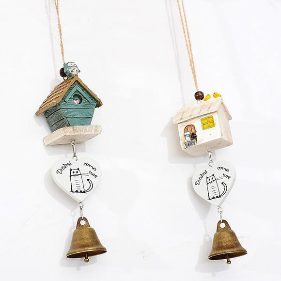 House,Chimes,Resin,Strap
