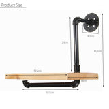 Single,Layer,Wooden,Shelf,Industrial,Rustic,Mount,Display,Shelving,Bracket