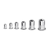 Suleve,MXSN3,180Pcs,Stainless,Steel,Mixed,Rivet,Rivnuts,Blindnuts,Nutserts,Insert,Rivet,Assortment