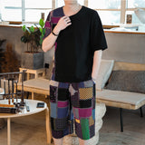 Summer,Casual,Floral,Short,Sleeve,Loose,Holiday,Beach,Shirt,Pants