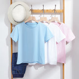 [FROM,Cotton,Children,Short,Sleeve,Wearable,Breathable,Sports,Casual