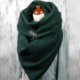 Women,Cotton,Thick,Winter,Outdoor,Casual,Solid,Color,Scarf,Shawl