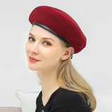 Woolen,Beret,Casual,Drawstring,Adjustable,Painter