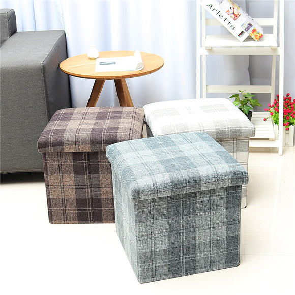 Nordic,Style,Storage,Boxes,Daily,Folding,Wholesale,Square,Storage,Baskets,Stool,Bedroom,Furniture