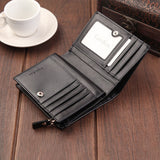 IPRee,Men's,Leather,Wallet,Outdoor,Travel,Retro,Zipper,Credit,Cards,Holder,Portable,Pocket,Purse