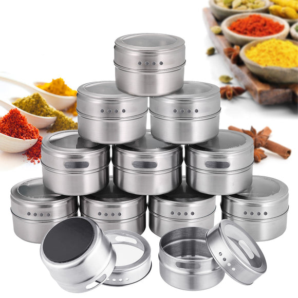 Magnetic,Spice,Round,Spice,Container,Spice,Storage,Boxes,Magnetic,Spice,Kitchen,Storage,Container
