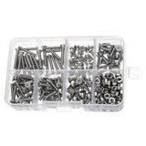 250pcs,Stainless,Steel,Socket,Button,Screws,Assortment