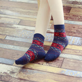 Women,Thickened,Socks,Pattern,Christmas,Stockings