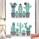 Miico,FX82028,Cartoon,Sticker,Cactus,Printing,Sticker,Glass,Decoration,Stickers,Sticker