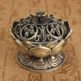 Lotus,Incense,Burner,Holder,Flower,Statue,Censer,Chinese,Style,Buddhist,Meditation,Decor