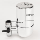 Plastic,Silver,Round,Carbon,Purifier,Filter,Water,Faucet