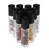 10Pcs,Natural,Clear,Glass,Crystals,Essential,Gemstone,Roller,Balls,Chips,Bottles