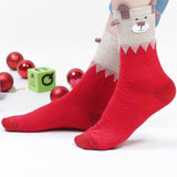 Women,Christmas,Cotton,Socks,Middle,Socks