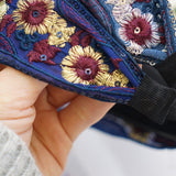 Vintage,Embroidery,Ethnic,Style,Flower,Woven,Headband,Fashion,Sequin,Embroidery,Brimmed,Headband