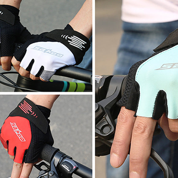 Unisex,Breathable,Finger,Gloves,Outdoor,Riding,Cycling
