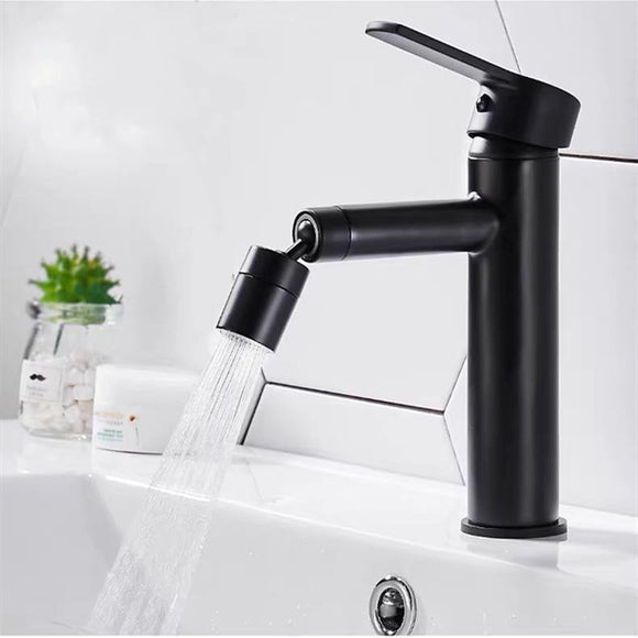 Stainless,Steel,Black,Bathroom,Basin,Faucet,Mixer,Vanity,Water,Universal,Spout,Rotated