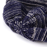 Women,Fashion,Knitted,Woolen,Stripe,Beanie,Casual,Foldable