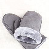 Women,Thick,Plush,Gloves,Solid,Outdoor,Elegant,Mittens